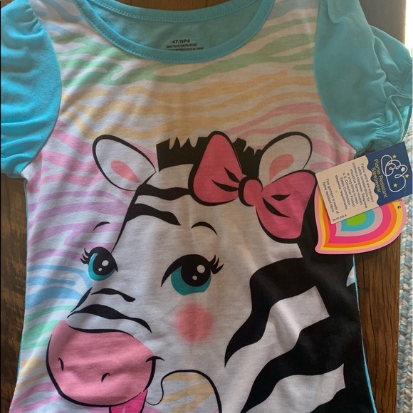 Little Girls size 4 - ALL NEW - 2 gowns -                (2pc) PJ’s. 3 shirts - Picture 6 of 7